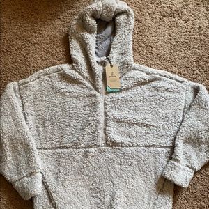 Prana Permafrost Grey Sherpa Hoodie